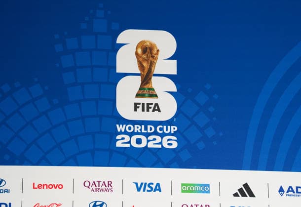 Ein Blick auf das Podium im Houston Stadium vor Beginn der Pressekonferenz vor dem Gruppenspiel zwischen Deutschland und Curacao. USA, Deutsche Fussballnationalmannschaft, Pressekonferenz, Houston, 13.06.2026 USA, Deutsche Fussballnationalmannschaft, Pressekonferenz, Houston, 13.06.2026 Houston