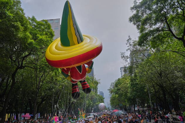 Mexico City shifts its focus to World Cup tourism MEXICO CITY, MEXICO - JUNE 13: Mexico City dresses up to welcome international tourism with a stunning, out-of-season Day of the Dead parade, serving as a vibrant prelude to a packed Fan Fest for the World Cup match between Brazil and Morocco, in Mexico City, Mexico on June 13, 2026. The traditional Mexican celebration held during the summer to coincide with the global football tournament, filled the city s main avenues with colorful floats, giant skulls, and thousands of costumed performers. Following the cultural display, massive crowds of local and foreign supporters flooded the designated Fan Fest areas. The fan zone reached full capacity as fans gathered to watch the clash between the South American and African squads on giant screens, blending Mexico s rich cultural heritage with the global passion for football. Luciano Gonzalez Anadolu Mexico City Mexico. Editorial use only. Please get in touch for any other usage.  Copyright: x2026xAnadoluxLucianoxGonzalezx