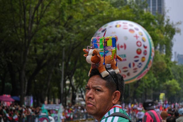 Mexico City shifts its focus to World Cup tourism MEXICO CITY, MEXICO - JUNE 13: Mexico City dresses up to welcome international tourism with a stunning, out-of-season Day of the Dead parade, serving as a vibrant prelude to a packed Fan Fest for the World Cup match between Brazil and Morocco, in Mexico City, Mexico on June 13, 2026. The traditional Mexican celebration held during the summer to coincide with the global football tournament, filled the city s main avenues with colorful floats, giant skulls, and thousands of costumed performers. Following the cultural display, massive crowds of local and foreign supporters flooded the designated Fan Fest areas. The fan zone reached full capacity as fans gathered to watch the clash between the South American and African squads on giant screens, blending Mexico s rich cultural heritage with the global passion for football. Luciano Gonzalez Anadolu Mexico City Mexico. Editorial use only. Please get in touch for any other usage.  Copyright: x2026xAnadoluxLucianoxGonzalezx