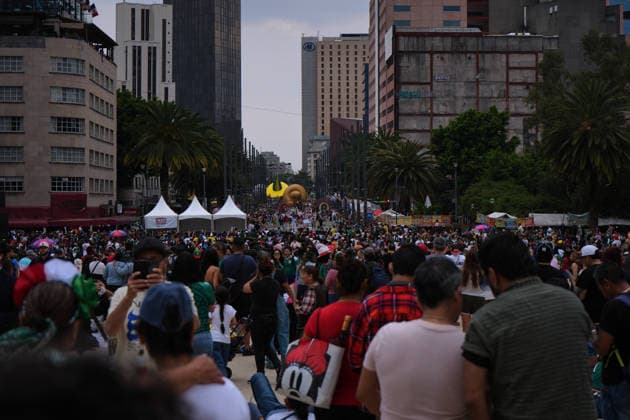 Mexico City shifts its focus to World Cup tourism MEXICO CITY, MEXICO - JUNE 13: Mexico City dresses up to welcome international tourism with a stunning, out-of-season Day of the Dead parade, serving as a vibrant prelude to a packed Fan Fest for the World Cup match between Brazil and Morocco, in Mexico City, Mexico on June 13, 2026. The traditional Mexican celebration held during the summer to coincide with the global football tournament, filled the city s main avenues with colorful floats, giant skulls, and thousands of costumed performers. Following the cultural display, massive crowds of local and foreign supporters flooded the designated Fan Fest areas. The fan zone reached full capacity as fans gathered to watch the clash between the South American and African squads on giant screens, blending Mexico s rich cultural heritage with the global passion for football. Luciano Gonzalez Anadolu Mexico City Mexico. Editorial use only. Please get in touch for any other usage.  Copyright: x2026xAnadoluxLucianoxGonzalezx