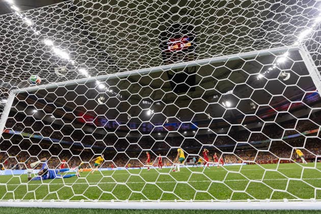 June 13, 2026, Vancouver, British Columbia, Canada: Ugurcan Cakir 23 of Turkey fails to save a shot from Connor Metcalfe 8 of Australia as he scores his team s second goal during the FIFA World Cup, WM, Weltmeisterschaft, Fussball 2026 Group D match between Australia and Turkey at BC Place Vancouver. Vancouver Canada - ZUMAc132 20260613_fap_c132_001 Copyright: xAndrewxChinx