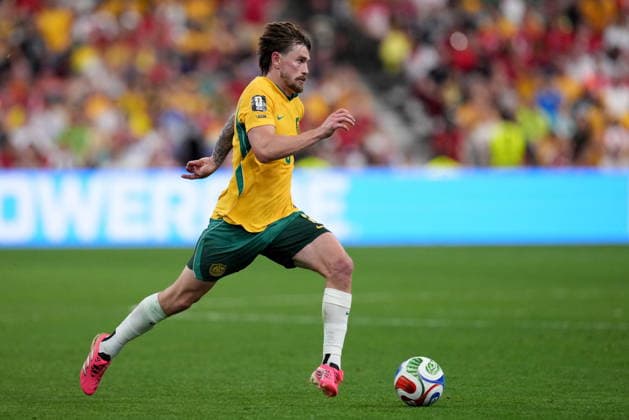 June 13, 2026, Vancouver, Bc, CANADA: Australia s Conor Metcalfe (8) runs the ball in to score during second half group D World Cup soccer action against Turkey, in Vancouver, Saturday, June 13, 2026. AUSTRALIA V. TURKEY  - ZUMAc35_ 20260613_zaf_c35_263 Copyright: xEthanxCairnsx