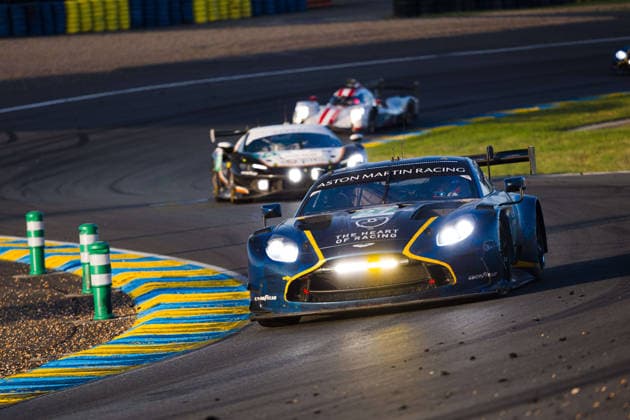 24 HEURES DU MANS 2026 - RACE - SUNDAY 27 JAMES Ian (usa), ROBICHON Zacharie (can), DRUDI Mattia (ita), Heart of Racing Team, Aston Martin Vantage AMR LMGT3 27, LM GT3, action during the 24 Hours of Le Mans 2026, 3rd round of the 2026 FIA World Endurance Championship, on June 14, 2026 on the Circuit des 24 Heures du Mans in Le Mans, France - Le MansFrance  Copyright: xCLEMENTxLUCKx