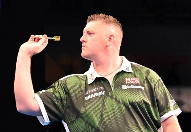 11.06.2026, xhbx, Dart World Cup of Darts 2026, v.l. Daryl Gurney (Nordirland) (DFL DFB REGULATIONS PROHIBIT ANY USE OF PHOTOGRAPHS as IMAGE SEQUENCES and or QUASI-VIDEO) Frankfurt
