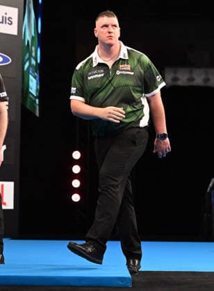 11.06.2026, xhbx, Dart World Cup of Darts 2026, v.l. Daryl Gurney (Nordirland) (DFL DFB REGULATIONS PROHIBIT ANY USE OF PHOTOGRAPHS as IMAGE SEQUENCES and or QUASI-VIDEO) Frankfurt