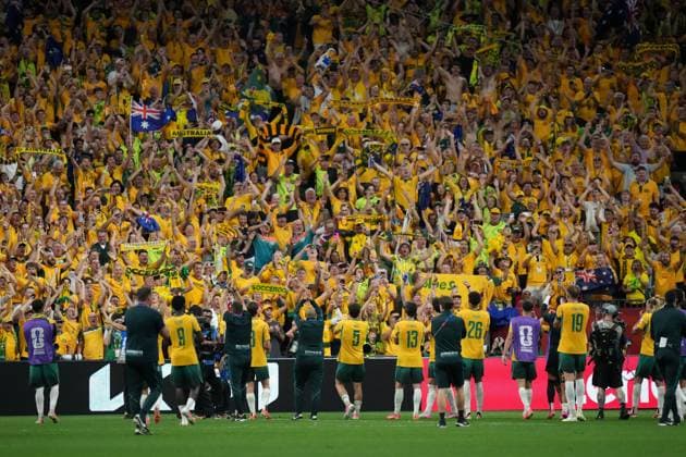 June 13, 2026, Vancouver, Bc, CANADA: Australia players salute the crowd following the team s 2-0 victory over Turkey in group D World Cup soccer action, in Vancouver, Saturday, June 13, 2026. AUSTRALIA V. TURKEY  - ZUMAc35_ 20260613_zaf_c35_289 Copyright: xDarrylxDyckx
