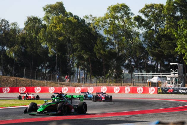 AUTO - FORMULA 3 2026 - BARCELONA 28 BARRICHELLO Fernando (bra), AIX Racing, Dallara F3 2025, action during the 3rd round of the 2026 FIA Formula 3 Championship from June 12 to 14, 2026 on the Circuit de Barcelona-Catalunya, in Montmelo, Spain - MontmeloSpain  Copyright: xEricxAlonsox
