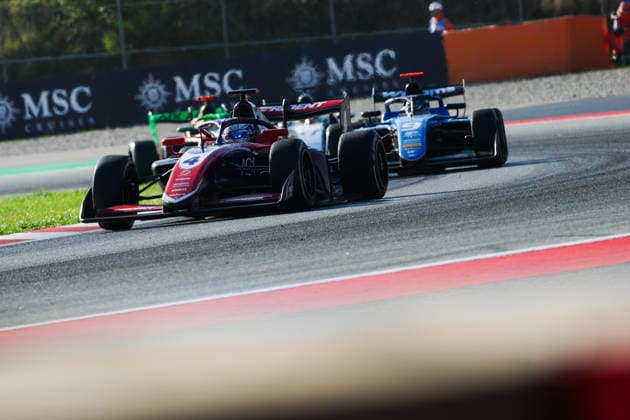 AUTO - FORMULA 3 2026 - BARCELONA 04 STROMSTED Noah (den), Trident, Dallara F3 2025, action during the 3rd round of the 2026 FIA Formula 3 Championship from June 12 to 14, 2026 on the Circuit de Barcelona-Catalunya, in Montmelo, Spain - MontmeloSpain  Copyright: xEricxAlonsox