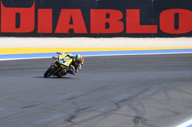 IPA85671182 - 34 Lorenzo Baldassarri (ITA) Ducati Panigale V4R, Team GoEleven during the FIM Superbike World Championship, WM, Weltmeisterschaft Pirelli Emilia Romagna Round at the Misano World Circuit Marco Simoncelli, Misano Adriatico, Italy on June 14, 2026 during the Pirelli Emilia Romagna Round, World Superbike (SBK) race in Italy, Italy, June 14, 2026  Copyright: xValerioxOrigo IPAxSportx xx 85671182