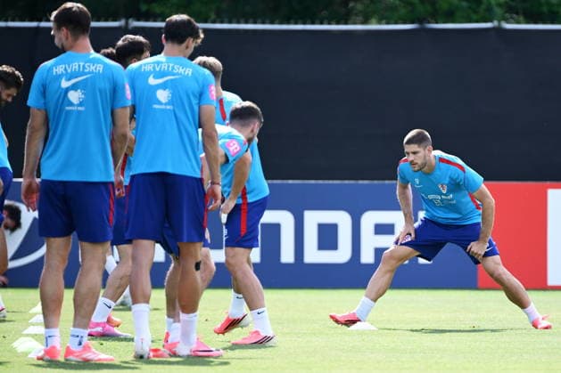 Alexandria, USA, 130626. Croatian player Andrej Kramaric during the training of the Croatian football national team, Nationalteam in the base camp at Episcopal Highschool during the FIFA World Cup, WM, Weltmeisterschaft, Fussball Photo: Boris Kovacev CROPIX Copyright: xxBorisxKovacevx xCROPIXx trening_hrvatska9-130626
