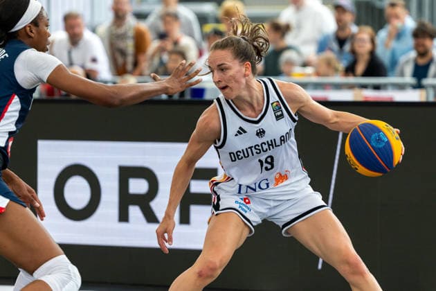 BASKETBALL - FIBA 3x3 World Tour VIENNA,AUSTRIA,14.JUN.26 - BASKETBALL - FIBA 3x3 World Tour. Image shows Britta Daub (GER).  GEPAxpictures xPhilippxBrem