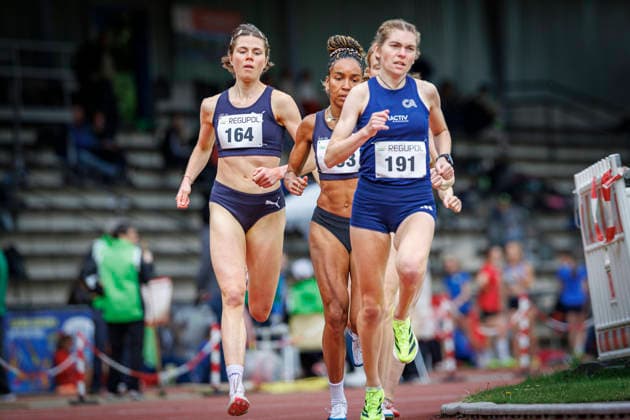 Nordrhein Meisterschaften 2026; Mönchengladbach, 14.06.2026 Vera Petrykowski (Cologne Athletics) und Berit Janowitz (Cologne Athletics); Nordrhein Meisterschaften 2026 am 14.06.2026 im Grenzlandstadion, Mönchengladbach (Nordrhein-Westfalen).