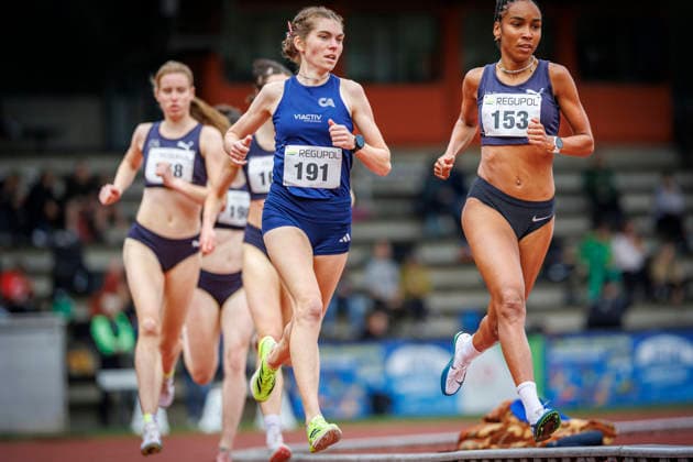Nordrhein Meisterschaften 2026; Mönchengladbach, 14.06.2026 Vera Petrykowski (Cologne Athletics) und Natalie Füllgraf (Cologne Athletics); Nordrhein Meisterschaften 2026 am 14.06.2026 im Grenzlandstadion, Mönchengladbach (Nordrhein-Westfalen).
