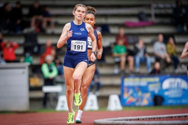 Nordrhein Meisterschaften 2026; Mönchengladbach, 14.06.2026 Vera Petrykowski (Cologne Athletics) und Natalie Füllgraf (Cologne Athletics); Nordrhein Meisterschaften 2026 am 14.06.2026 im Grenzlandstadion, Mönchengladbach (Nordrhein-Westfalen).