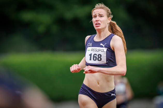 Nordrhein Meisterschaften 2026; Mönchengladbach, 14.06.2026 Amelie Klug (Cologne Athletics); Nordrhein Meisterschaften 2026 am 14.06.2026 im Grenzlandstadion, Mönchengladbach (Nordrhein-Westfalen).