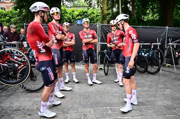 Muur Classic Geraardsbergen 2026 Cycling Race GERAARDSBERGEN, BELGIUM - JUNE 14 : riders of team Lotto Intermarche during the 4th edition of Muur Classic Geraardsbergen an UCI Class 1.1 one day cycling road race for Men Elite of km with start in Geraardsbergen and finish in Geraardsbergen on June 14, 2026 in Geraardsbergen, Belgium, 14 06 2026 Geraardsbergen Belgium  Copyright: xPeterxDexVoechtx