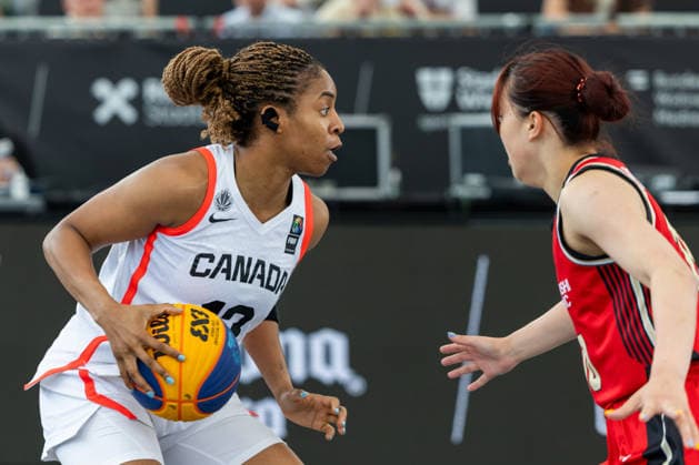 BASKETBALL - FIBA 3x3 World Tour VIENNA,AUSTRIA,14.JUN.26 - BASKETBALL - FIBA 3x3 World Tour. Image shows Merissah Russell (CAN).  GEPAxpictures xPhilippxBrem