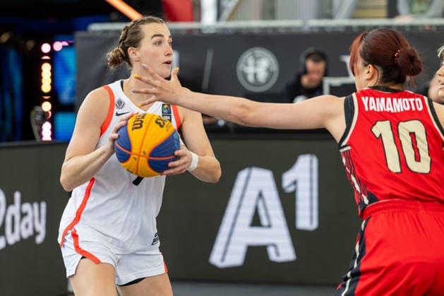 BASKETBALL - FIBA 3x3 World Tour VIENNA,AUSTRIA,14.JUN.26 - BASKETBALL - FIBA 3x3 World Tour. Image shows Paige Crozon (CAN).  GEPAxpictures xPhilippxBrem
