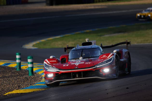 24 HEURES DU MANS 2026 - RACE - SUNDAY 08 BUEMI SÃ bastien (swi), HARTLEY Brendon (nzl), HIRAKAWA Ryo (jpn), Toyota Racing, Toyota TR010 Hybrid 08, Hypercar, action, during the 24 Hours of Le Mans 2026, 3rd round of the 2026 FIA World Endurance Championship, on June 14, 2026 on the Circuit des 24 Heures du Mans in Le Mans, France - Le MansFrance  Copyright: xFREDERICxLExFLOCxHx