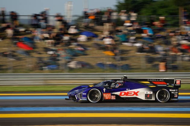 24 HEURES DU MANS 2026 - RACE - SUNDAY 101 TAYLOR Ricky (usa), TAYLOR Jordan (usa), ALBUQUERQUE Filipe (prt), Cadillac WTR, Cadillac V-Series.R 101, Hypercar, action, during the 24 Hours of Le Mans 2026, 3rd round of the 2026 FIA World Endurance Championship, on June 14, 2026 on the Circuit des 24 Heures du Mans in Le Mans, France - Le MansFrance  Copyright: xFREDERICxLExFLOCxHx