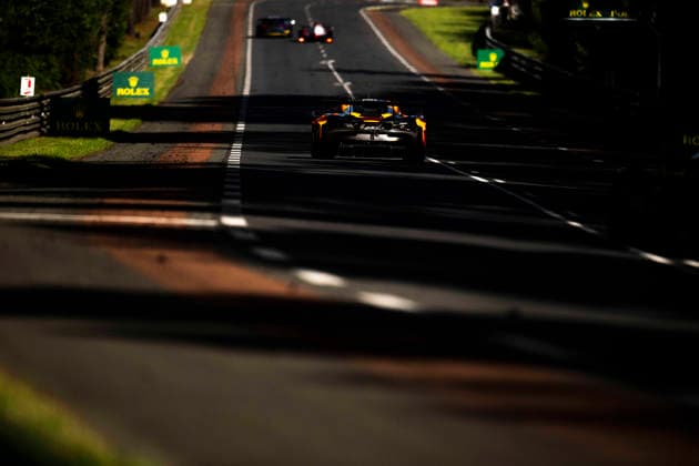 24 HEURES DU MANS 2026 - RACE - SUNDAY 58 WEST Alexander (swe), GEHRSITZ Finn (ger), GOETHE Benjamin (dnk), Garage 59, McLaren 720S LMGT3 Evo 58, LM GT3, action during the 24 Hours of Le Mans 2026, 3rd round of the 2026 FIA World Endurance Championship, on June 14, 2026 on the Circuit des 24 Heures du Mans in Le Mans, France - Le MansFrance  Copyright: xFabrizioxBoldonix