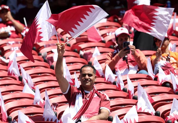 Qatar v Switzerland: Group B - FIFA World Cup, WM, Weltmeisterschaft, Fussball 2026 Qatar fans arrive ahead of the FIFA World Cup 2026 Group B match between Qatar and Switzerland at San Francisco Bay Area Stadium in Santa Clara, California, on June 13, 2026. San Jose Jordan  Copyright: xAmeenxAhmedx originalFilename:alameen-notitle260613_np5Ka.jpg