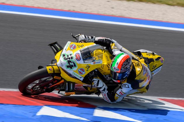 June 14, 2026, Misano Adriatico, Rimini, Italy: Lorenzo BALDASSARRI (ITA) riding for Team Goeleven at turn 6 during the Superpole Race of 2026 WorldSBK Pirelli Emilia Romagna round 7 at the Misano World Circuit in Misano Adriatico (Rimini, Italy)..Credit: ZUMA Press Motorsports 2026: WorldSBK Misano: SPRINT RACE  - ZUMAr158 20260614_aap_r158_016 Copyright: xRiccardoxRighettix