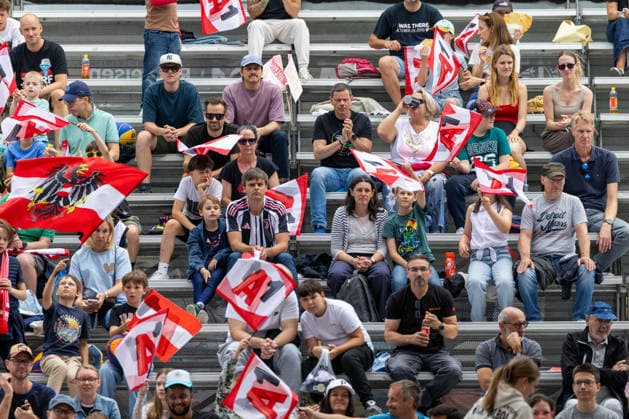 BASKETBALL - FIBA 3x3 World Tour VIENNA,AUSTRIA,14.JUN.26 - BASKETBALL - FIBA 3x3 World Tour. Image shows fans.  GEPAxpictures xPhilippxBrem