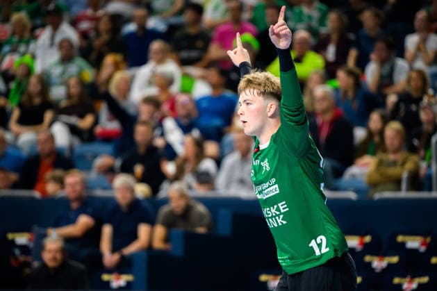 Koeln, Deutschland: Handball EHF Youth Club Trophy - Finale - Fuechse Berlin - GOG Alexander Jerna-Hafstroem (GOG) Jubel Freude Emotion Koeln Lanxess Arena Nordrhein-Westfalen Deutschland