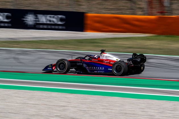 AUTO - FORMULA 2 2026 - BARCELONA 24 VAN HOEPEN Laurens (nld), Trident, Dallara F2 2024, action during the 5th round of the 2026 FIA Formula 2 Championship from June 12 to 14, 2026 on the Circuit de Barcelona-Catalunya, in Montmelo, Spain - MontmeloSpain  Copyright: xALBERTOxVIMERCATIx