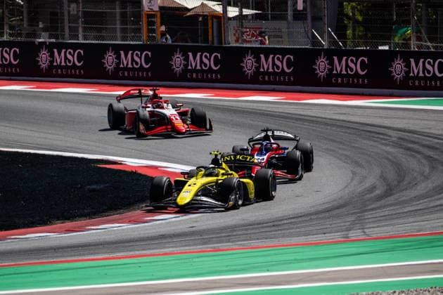 AUTO - FORMULA 2 2026 - BARCELONA 02 DURKSEN Joshua (par), Invicta Racing, Dallara F2 2024, action 24 VAN HOEPEN Laurens (nld), Trident, Dallara F2 2024, action during the 5th round of the 2026 FIA Formula 2 Championship from June 12 to 14, 2026 on the Circuit de Barcelona-Catalunya, in Montmelo, Spain - MontmeloSpain  Copyright: xALBERTOxVIMERCATIx