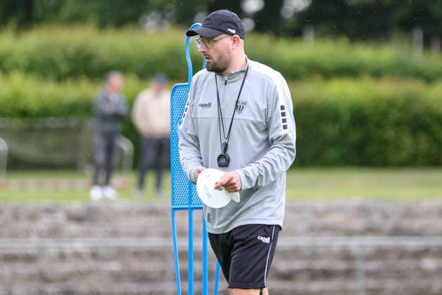 Fußball, Regionalliga, FC Schweinfurt 05 Trainingsauftakt 2026 2027 Trainer Jan Gernlein (FC Schweinfurt 05), Einzelfoto Schweinfurt Riedel Bau Arena im Sachs-Stadio Bayern Unterfranken Deutschland