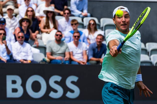 Stuttgart, GERMANY - June 14: Jan-Lennard Struff (GER) during the Singles Final Match between Daniil Glinka (EST) and Stefanos Sakellaridis (GRC) vs. Yannik Hanfmann (GER) and Jan-Lennard Struff (GER) at BOSS OPEN 2026, Tennisanlage Weissenhof on June 14, 2026 in Stuttgart, Germany. Baden-Württemberg Germany Copyright: xTimoxSteinx