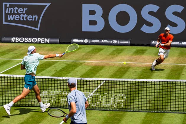 Stuttgart, GERMANY - June 14: Jan-Lennard Struff (GER) during the Singles Final Match between Daniil Glinka (EST) and Stefanos Sakellaridis (GRC) vs. Yannik Hanfmann (GER) and Jan-Lennard Struff (GER) at BOSS OPEN 2026, Tennisanlage Weissenhof on June 14, 2026 in Stuttgart, Germany. Baden-Württemberg Germany Copyright: xTimoxSteinx