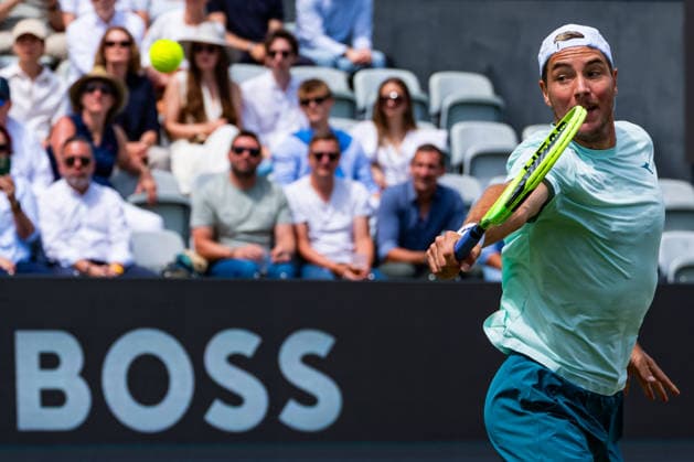 Stuttgart, GERMANY - June 14: Jan-Lennard Struff (GER) during the Singles Final Match between Daniil Glinka (EST) and Stefanos Sakellaridis (GRC) vs. Yannik Hanfmann (GER) and Jan-Lennard Struff (GER) at BOSS OPEN 2026, Tennisanlage Weissenhof on June 14, 2026 in Stuttgart, Germany. Baden-Württemberg Germany Copyright: xTimoxSteinx