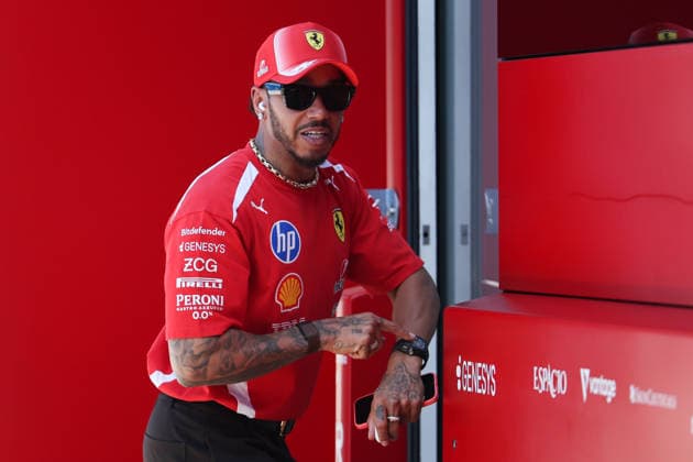 F1 Barcelona-Catalunya Grand Prix 2026 Lewis Hamilton of Ferrari ahead of the Formula 1 Barcelona-Catalunya Grand Prix at Circuit de Barcelona-Catalunya in Barcelona on June 14, 2026. Barcelona Spain  Copyright: xJakubxPorzyckix originalFilename:porzycki-f1barcel260614_npagz.jpg