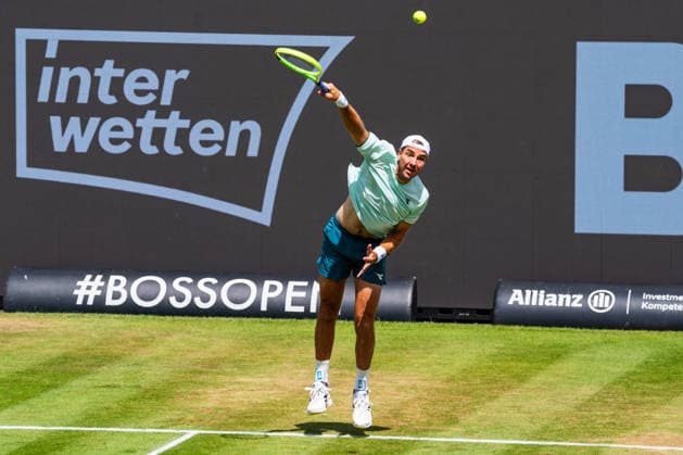 Stuttgart, GERMANY - June 14: Jan-Lennard Struff (GER) during the Doubles Final Match between Daniil Glinka (EST) and Stefanos Sakellaridis (GRC) vs. Yannik Hanfmann (GER) and Jan-Lennard Struff (GER) at BOSS OPEN 2026, Tennisanlage Weissenhof on June 14, 2026 in Stuttgart, Germany. Baden-Württemberg Germany Copyright: xTimoxSteinx