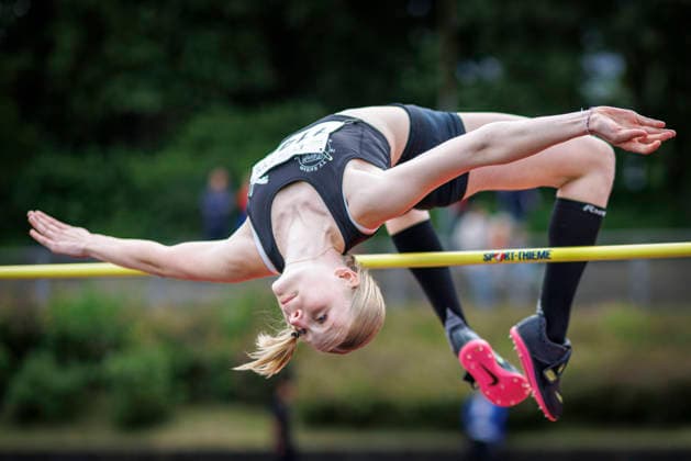 Nordrhein Meisterschaften 2026; Mönchengladbach, 14.06.2026 Antonia Wasielewsky (TV Kalkum-Wittlaer); Nordrhein Meisterschaften 2026 am 14.06.2026 im Grenzlandstadion, Mönchengladbach (Nordrhein-Westfalen).