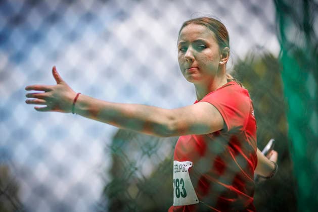 Nordrhein Meisterschaften 2026; Mönchengladbach, 14.06.2026 Klara Soyka (SV Sonsbeck); Nordrhein Meisterschaften 2026 am 14.06.2026 im Grenzlandstadion, Mönchengladbach (Nordrhein-Westfalen).