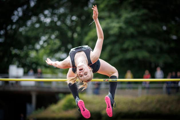 Nordrhein Meisterschaften 2026; Mönchengladbach, 14.06.2026 Antonia Wasielewsky (TV Kalkum-Wittlaer); Nordrhein Meisterschaften 2026 am 14.06.2026 im Grenzlandstadion, Mönchengladbach (Nordrhein-Westfalen).