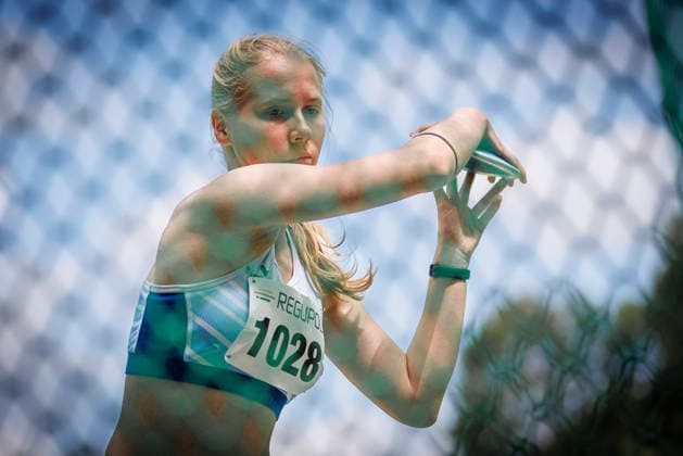 Nordrhein Meisterschaften 2026; Mönchengladbach, 14.06.2026 Finja Sofie Schäfer (TSV Solingen-Aufderhöhe); Nordrhein Meisterschaften 2026 am 14.06.2026 im Grenzlandstadion, Mönchengladbach (Nordrhein-Westfalen).