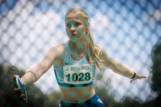Nordrhein Meisterschaften 2026; Mönchengladbach, 14.06.2026 Finja Sofie Schäfer (TSV Solingen-Aufderhöhe); Nordrhein Meisterschaften 2026 am 14.06.2026 im Grenzlandstadion, Mönchengladbach (Nordrhein-Westfalen).