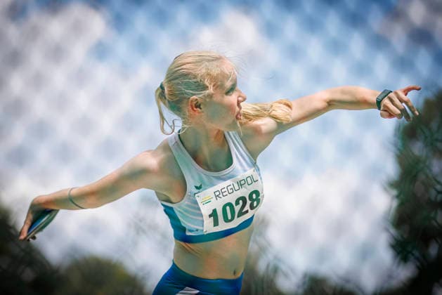 Nordrhein Meisterschaften 2026; Mönchengladbach, 14.06.2026 Finja Sofie Schäfer (TSV Solingen-Aufderhöhe); Nordrhein Meisterschaften 2026 am 14.06.2026 im Grenzlandstadion, Mönchengladbach (Nordrhein-Westfalen).
