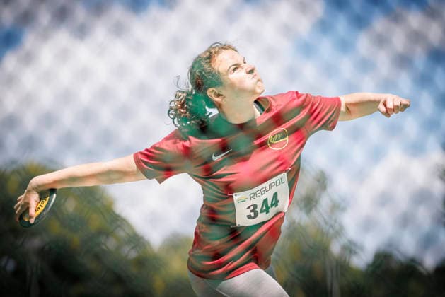 Nordrhein Meisterschaften 2026; Mönchengladbach, 14.06.2026 Giuliana Mechelke (LAV Kleinenbroich); Nordrhein Meisterschaften 2026 am 14.06.2026 im Grenzlandstadion, Mönchengladbach (Nordrhein-Westfalen).
