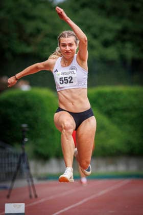 Nordrhein Meisterschaften 2026; Mönchengladbach, 14.06.2026 Miriam Dreher (LT DSHS Köln); Nordrhein Meisterschaften 2026 am 14.06.2026 im Grenzlandstadion, Mönchengladbach (Nordrhein-Westfalen).