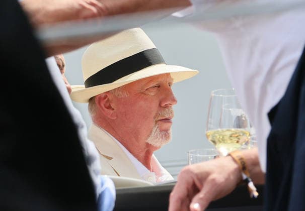 14.06.2026, Boss Open 2026, ATP, Tennis Herren Tour 250 Stuttgart, TTC Weissenhof, Tennis, im Bild: Boris Becker zu Gast bei BOSS Open 2026 *** 14 06 2026, Boss Open 2026, ATP Tour 250 Stuttgart, TTC Weissenhof, Tennis, Sport, in the picture Boris Becker as guest at BOSS Open 2026