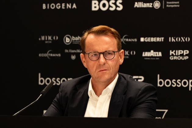 Stuttgart, GERMANY - June 14: Hans-Georg Kauffeld (Head of TC Weissenhof e.V.) during the closing Pressconference at BOSS OPEN 2026, Tennisanlage Weissenhof on June 14, 2026 in Stuttgart, Germany. Baden-Württemberg Germany Copyright: xTimoxSteinx