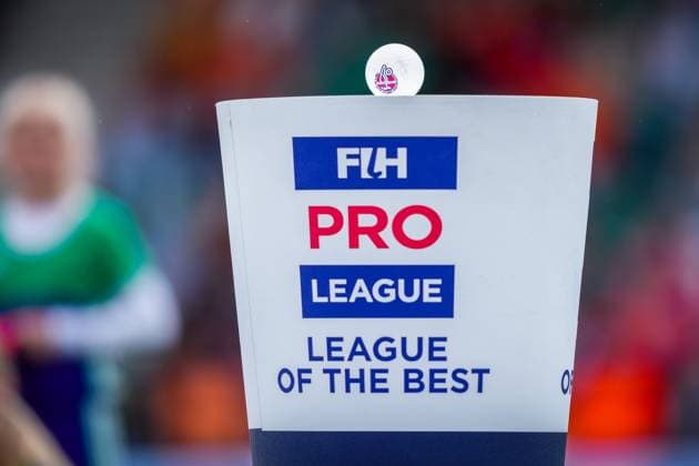 ROTTERDAM, 14-06-2026, HC Rotterdam, FIH Hockey Pro League Women, Season 2025-2026. Picture shows sokkel of FIH PRO LEAGUE Netherlands - Ireland (2nd match)  x204354378x Copyright: