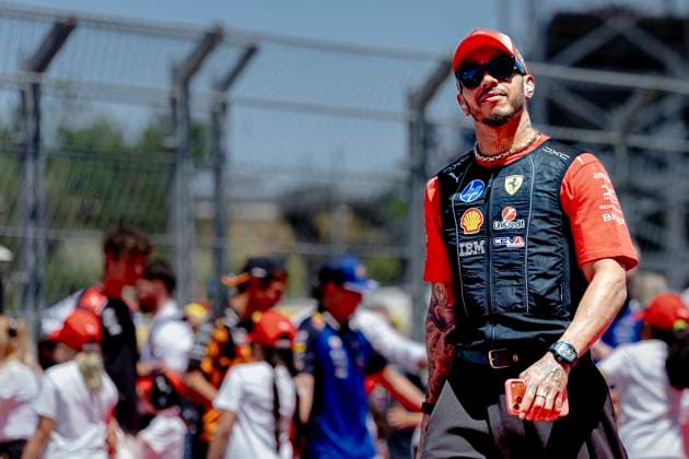 BARCELONA - Formula 1 driver Lewis Hamilton of Scuderia Ferrari HP during the Formula 1 Spain-Catalonia at the Circuit de Barcelona-Catalunya on June 14, 2026 in Barcelona, Spain. (Photo by DeFodi Images) -
