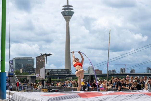 RECORD DATE NOT STATED Flight Circus - Düsseldorf, Germany 14.06.2026 DÜSSELDORF, GERMANY - JUNE 14: LAUX Lea (GER, LG Olympia Dortmund) during the Flight Circus at Düsseldorf on June 14, 2026 in Düsseldorf, Germany.